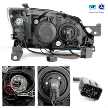 Fit 2008-2014 Impreza WRX LED DRL SWITCHBACK Black Smoke Projector Headlights