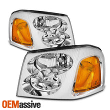 [OE Style]For 2002-2009 GMC Envoy SUV Chrome Bezel Headlight Lamp Assembly