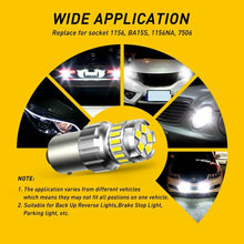 4PCS AUXITO 1156 BA15S 7506 LED Car Reverse Backup Light Bulbs White ERROR FREE
