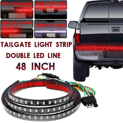 48 inch Double LED Truck Tailgate Light Signal Reverse Brake Strip For Toyota