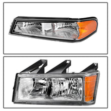 2x Headlights Assembly + Bumper Lights for 2004-2012 GMC Canyon/Chevy Colorado