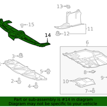 Genuine Toyota Radiator Support Access Cover 53289-02020