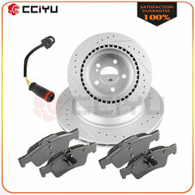 For Mercedes-Benz E550 4Matic Brake Rotor Pads Brake Sensors Rear
