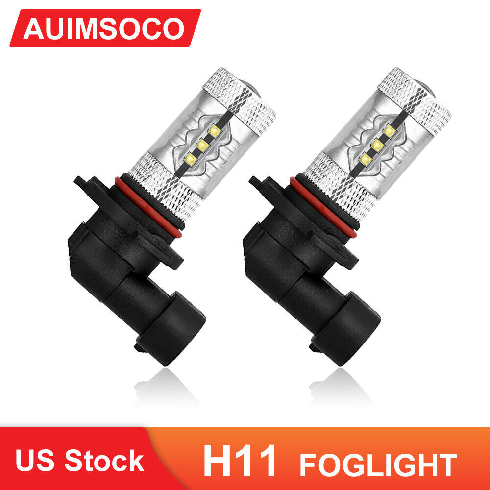 H11 H9 H8 LED Fog Light Bulb DRL Driving Lamp 6000K For 2005-2016 Ford Escape 2x