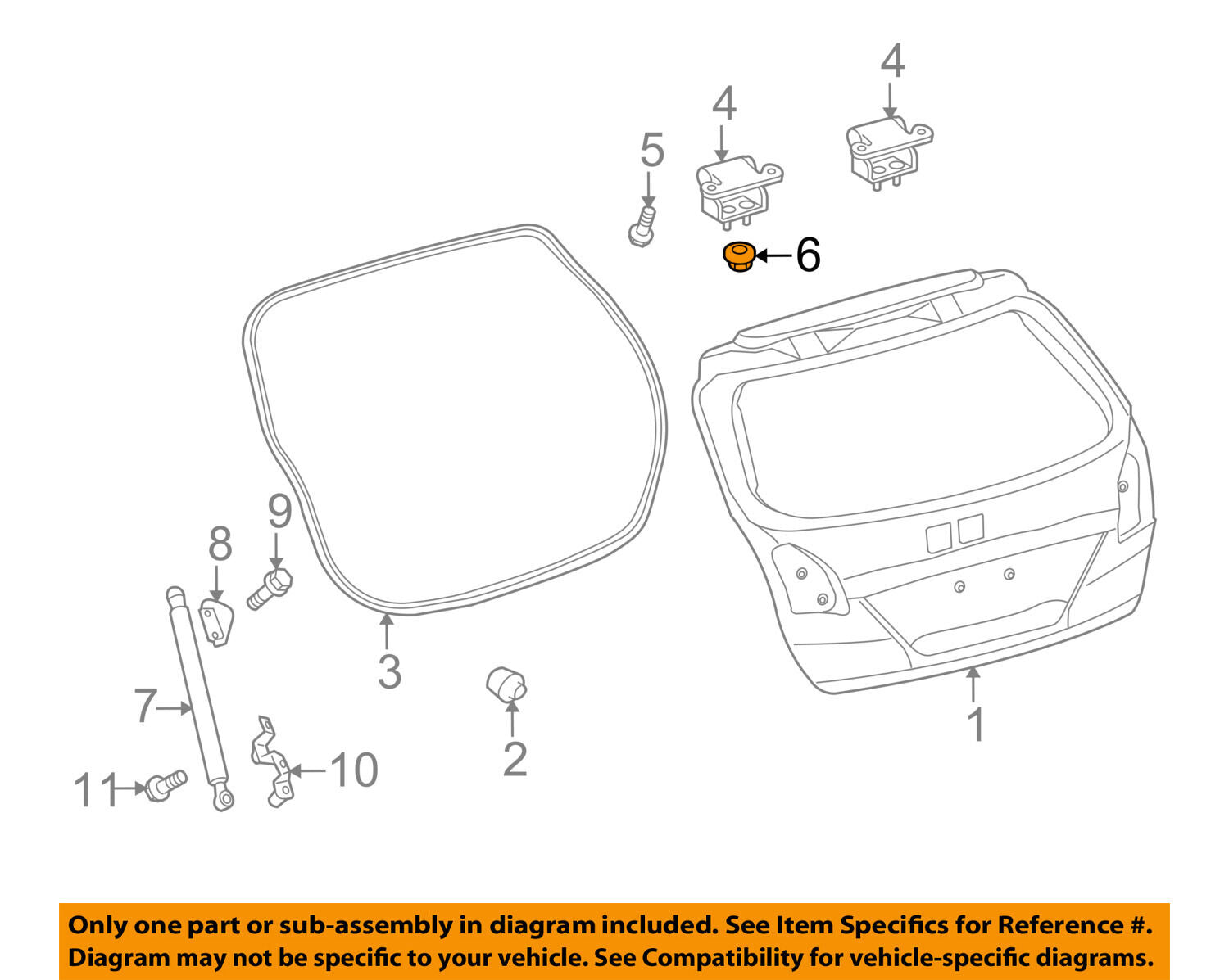 TOYOTA OEM Liftgate Tailgate Hatch-Hinge Nut 9008018061