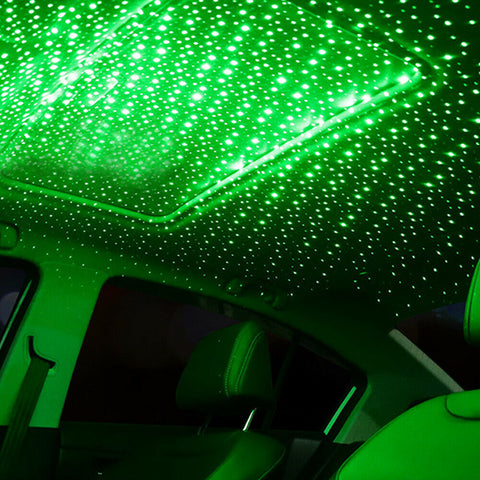 USB LED Car SUV Interior Roof Atmosphere Star Night Lights Projector Accessories