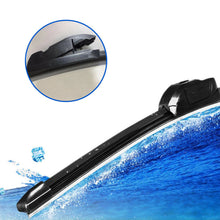 2pcs 22 inch Black Car Windshield Rubber Wiper Blade For U-Type Hook Universal