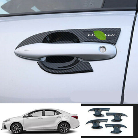 For Toyota Corolla 2019-2020 Carbon Fiber exterior outside door bowl cover trim