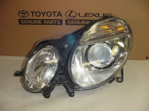 07-09 Mercedes Benz E Class Left Halogen Headlight w/ bulbs and caps E350 / 550