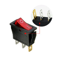 12V On/Off Large Rectangle Rocker Switch LED Lighted Car Dash Boat 3-Pin SPST