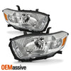 For 2008 2009 2010 Toyota highlander [Halogen Type] Chrome Headlights Pair