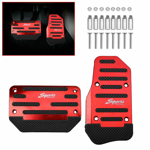 Universal Non-Slip Automatic Car Gas Brake Foot Pedal Pad Cover Accelerator Red