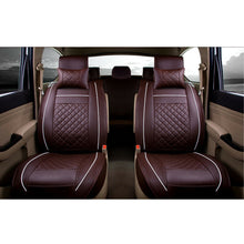 Premium Universal Breathable PU Leather Car Seat Cover 5 Seats Front+Rear Mat