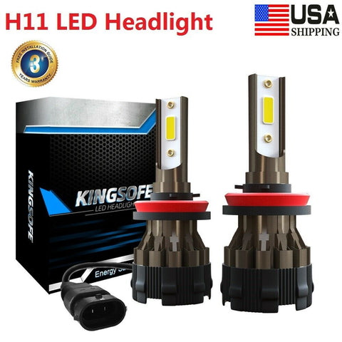 100W H11 H8 H9 LED Headlight Bulbs Kits Low Beam Fog light White 360 Adjustable