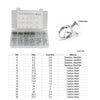 250Pcs Stainless Double Wire Fuel Line Hose Tube Spring Clamp Assortment Φ5-Φ14