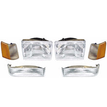 Headlight Set - Fits 93 94 95 96 Jeep Grand Cherokee Headlamp