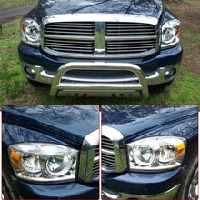 for 2006-2008 Dodge Ram Pickup Headlights Chrome Clear Headlamps Assembly PAIR