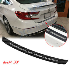 For Honda Civic Accord Carbon Fiber Film Trunk Guard Plate Decal Accessories 41"