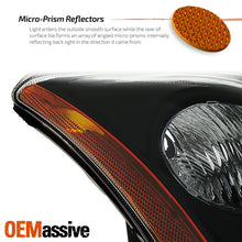 For 2007 2008 2009 Nissan Sentra Sedan L4 2.0L Black Headlight Left+Right Pair