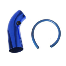 Air Intake Kit Blue Pipe Diameter 3" +Cold Air Intake Filter + Clamp+Accessories