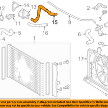 TOYOTA OEM 14-16 Corolla 1.8L-L4 Radiator-Upper Inlet Hose 162620T060