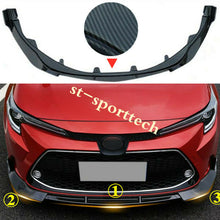 For Toyota Corolla Sedan 2020+ Front Bumper Lip Body Kit Spoiler Splitter 3pcs