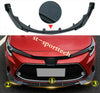 For Toyota Corolla Sedan 2020+ Front Bumper Lip Body Kit Spoiler Splitter 3pcs