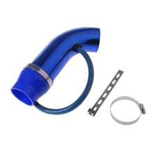 Air Intake Kit Blue Pipe Diameter 3" +Cold Air Intake Filter + Clamp+Accessories