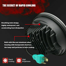 New 4pcs 5.75" inch LED Round Headlight Upgrade HI/LO Beam for Peterbilt 349 359