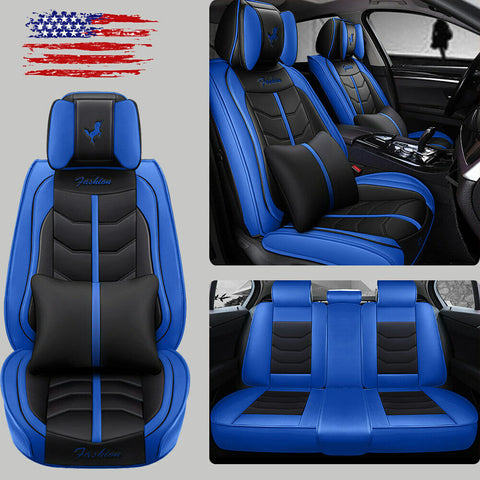 US 5-Seats Car Seat Covers Protector Universal SUV Waterproof Cushions Full Set