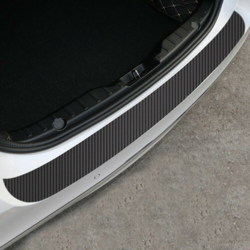 1x Carbon Fiber Car Rear Bumper Sill Edge Sticker Protector Trim Car Accessories