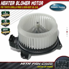 HVAC A/C Blower Heater Motor w/ Fan Cage for Toyota Corolla 09-19 8710302210