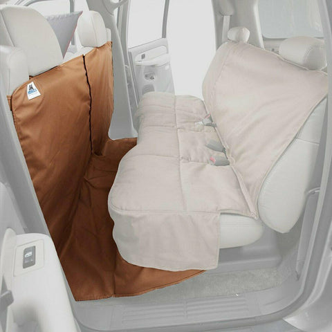 For Nissan Rogue 14-20 Polycotton CoverAll Rear Row Tan Seat Protector