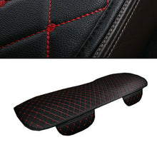 Car Rear Seat Cover Cushion Pad PU Leather Black & Red For Interior Accessories