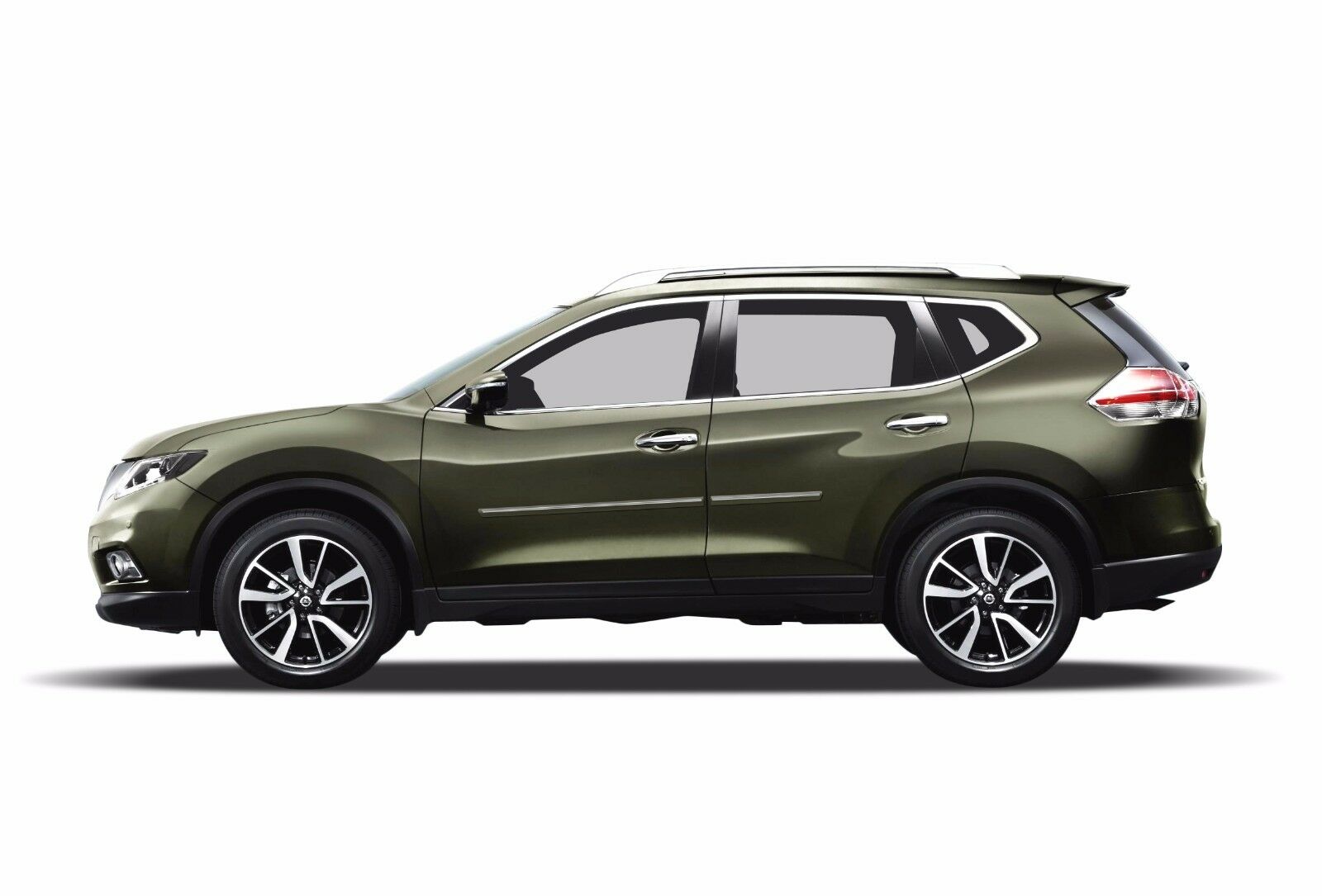 PAINTED BODY SIDE Moldings With CHROME TRIM Insert For: NISSAN ROGUE 2014-2020