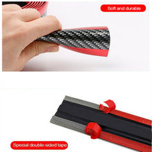 Auto Car Stickers Door Sill Plate Cover Carbon Fiber Trim Threshold Accessories