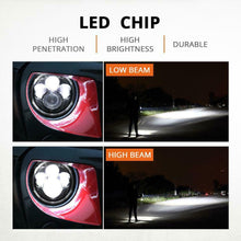 2pcs DOT 7" Inch Round LED Headlight DRL Signal Light For Jeep Wrangler 07-18 JK