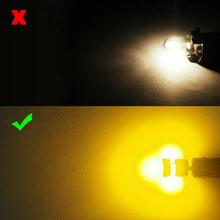 4x T10 LED Car Auto Side Marker Parking Light Bulb 194 168 158 3014 Amber Yellow