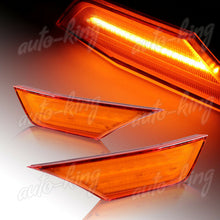 AMBER LENS LED BUMPER TURN SIGNAL SIDE MARKER LIGHTS LAMP FIT 16-20 HONDA CIVIC