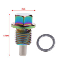 1 pc M14*1.5 Aluminum Alloy Magnetic Oil Drain Plug Bolt Sump Nut Colorful