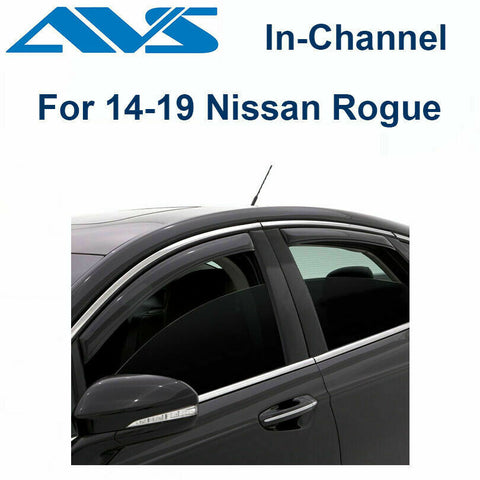 AVS Rain Guards In-Channel Window Vent Visor For 2014-2017 Nissan Rogue - 194827