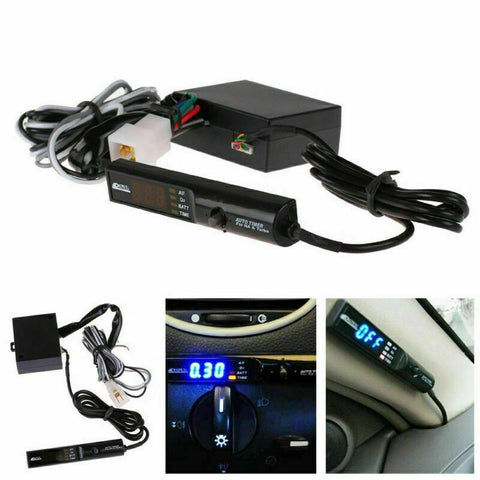US LED Display Digital APEXI Auto Car Turbo Timer NA Blue Control Unit Universal