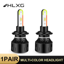 2X H4 H7 H11 9005 9006 CSP LED Headlight + RGB Bluetooth Phone Control