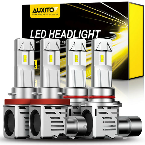 AUXITO H11 9005 LED Headlight Combo LIght for Honda Accord 13-2018 Civic 16-2020