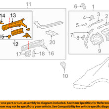 TOYOTA OEM 16-18 Prius Fender-Inner Rail Left 5702847040