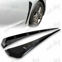 For 2016-2020 Honda Civic Glossy Black ABS Side Fender Vent Air Wing Cover Trim