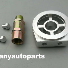 Aluminum Oil Filter Sandwich Plate Adapter 1/8NPT 10AN Oil Cooler Kit