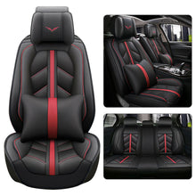 Luxury PU Leather Car Seat Cover Universal Interior Front+Rear 5 Seats Cushions
