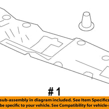 HONDA OEM Civic Front Bumper Grille-Sight Shield Splash Cover Panel 74127TEAT00