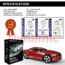 Combo 9005 9006 LED High-Low Beam Headlight Fog lights 100W 19000LM 6000K White